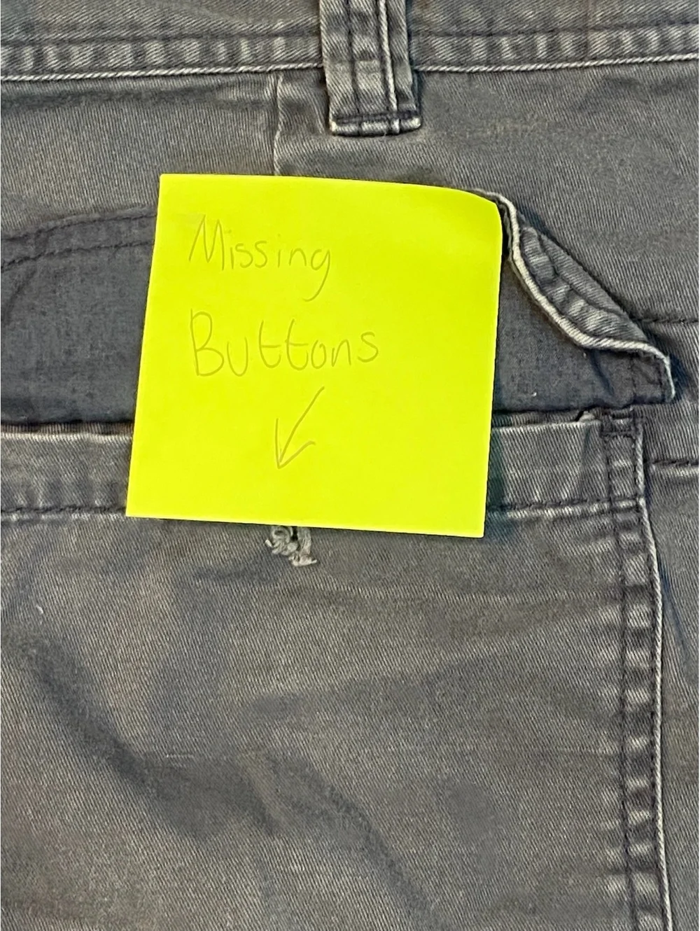 St. Johns Bay Men's Blue Cotton Cargo Shorts Size 38 Waist